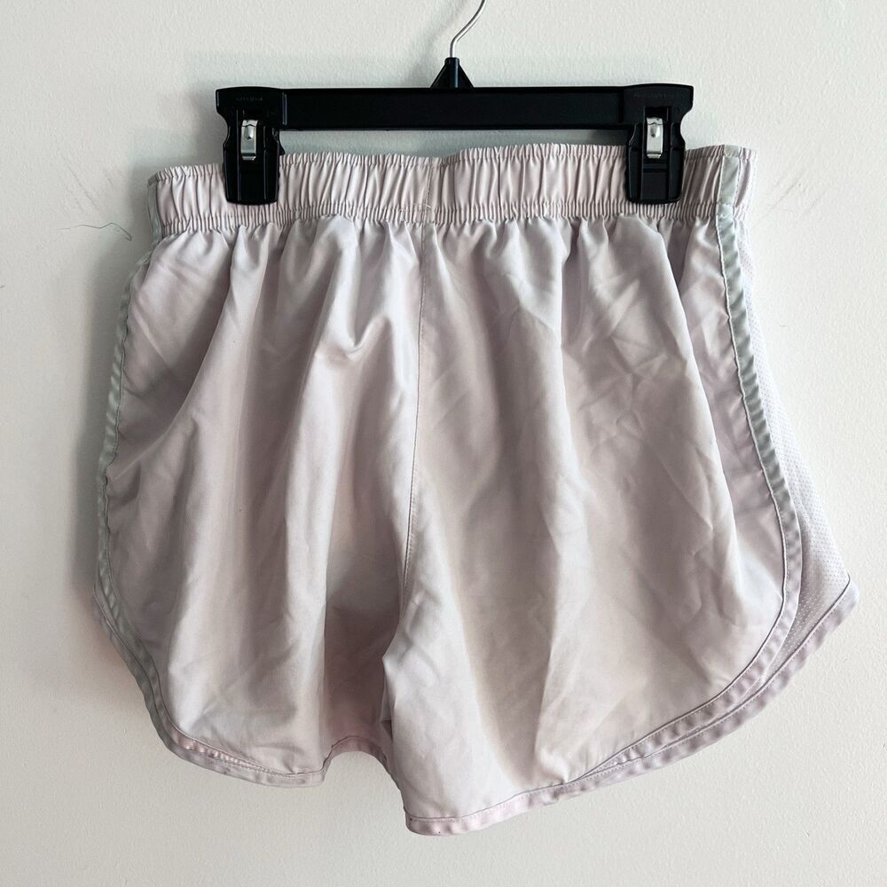 Women’s Nike Dri-Fit Tempo Lined Running Shorts Lavender Gray Trim Medium *flaw - Picture 2 of 11